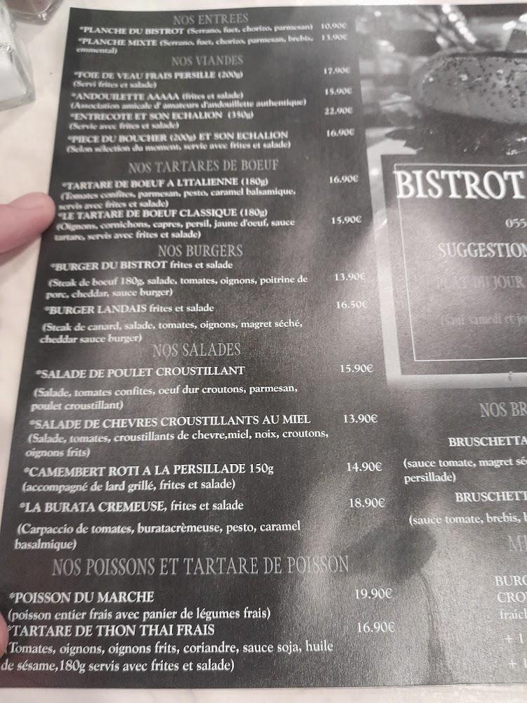 Bistrot Météor - Menu Image 1